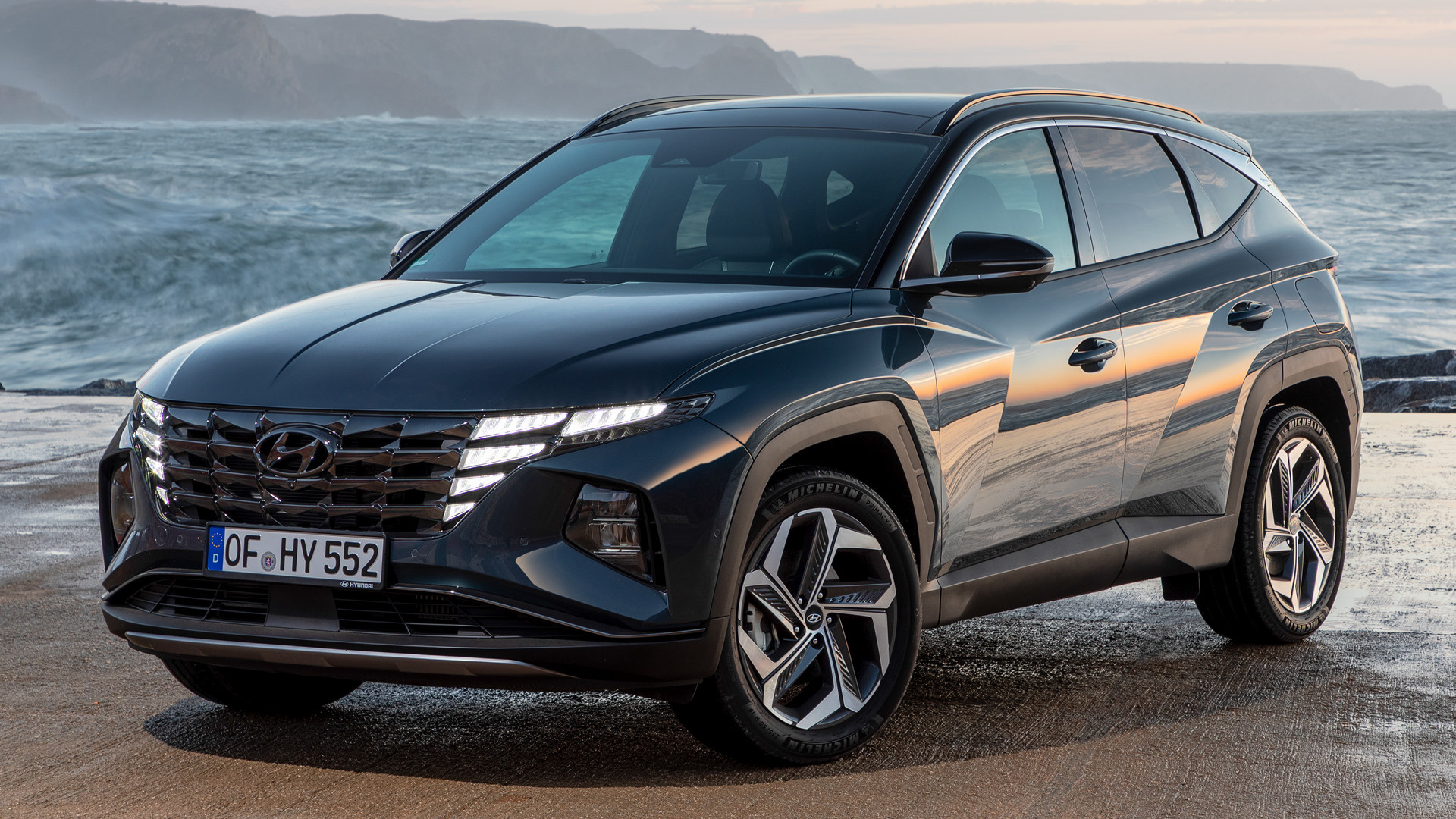 hyundai tucson hybrid 2021 5k wallpaper hd car on 2021 hyundai tucson wallpapers