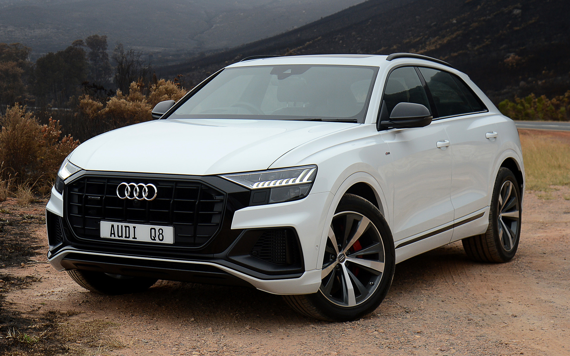 2020 Audi Q8 Satin Black Custom Black Wrap Supreme Wraps FL