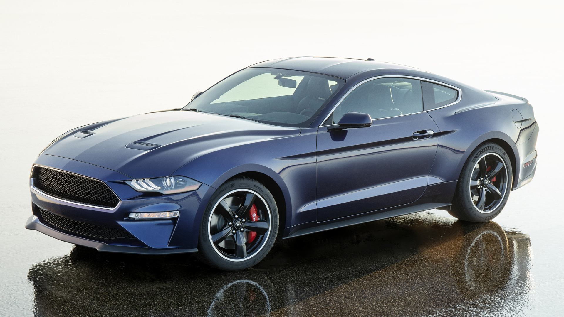 2019 Ford Mustang Bullitt Kona Blue Wallpapers and HD