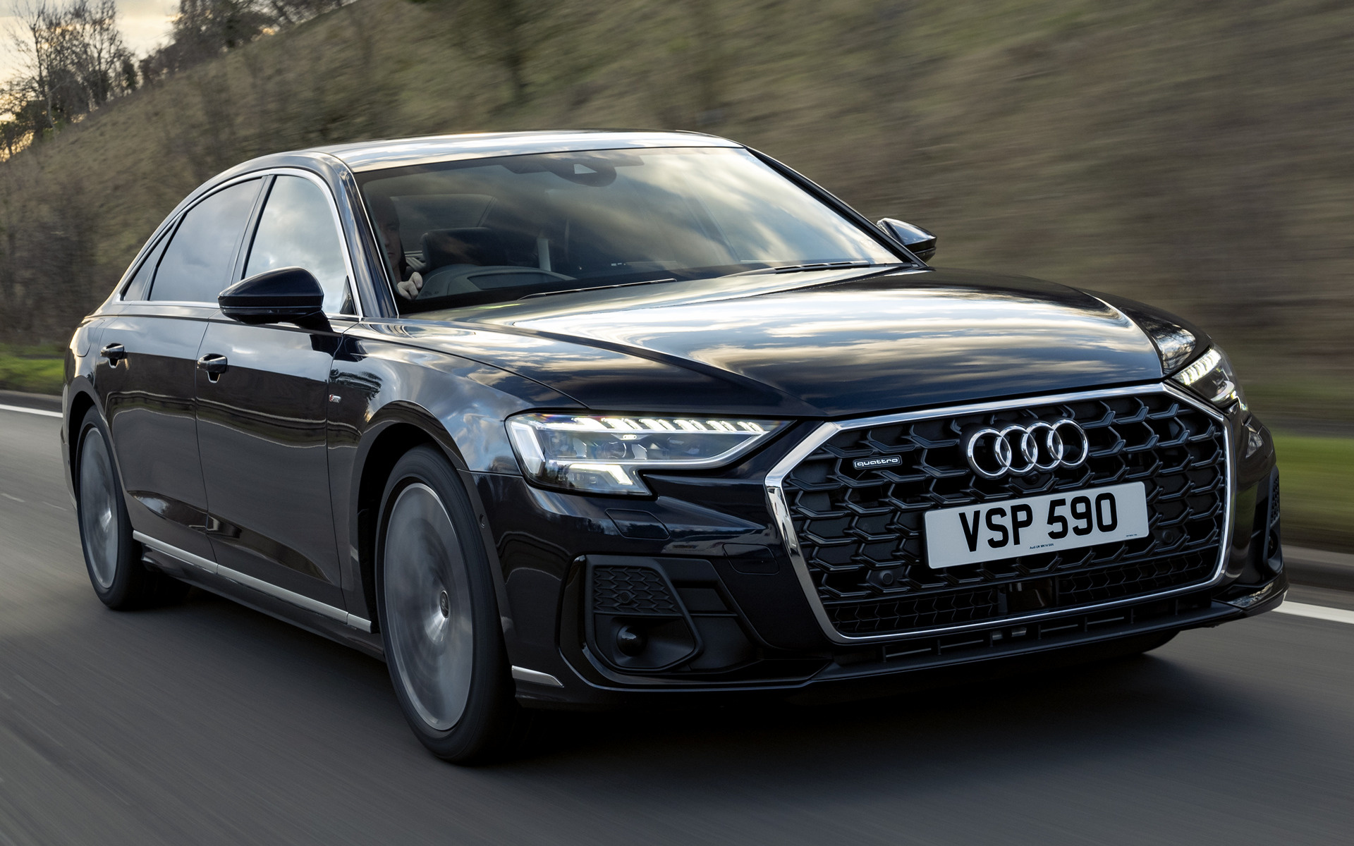 2022 Audi A8 L S line (UK) - Fondos de Pantalla e Imágenes en HD | Car Pixel