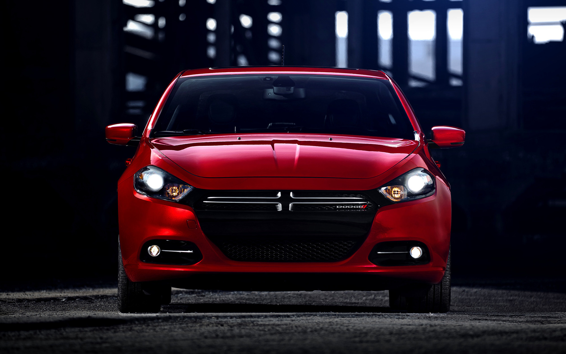 красный автомобиль Dodge Dart загрузить