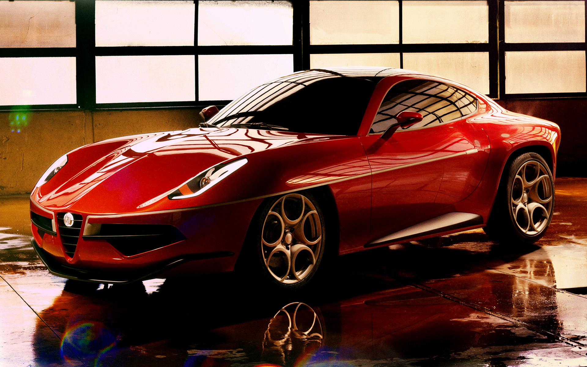 Alfa Romeo Disco Volante фон скачать